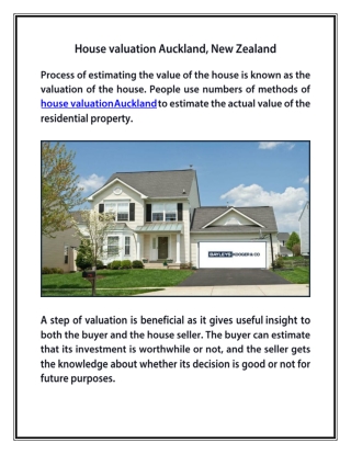 House valuation Auckland, New Zealand