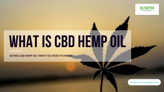 What Is Cbd Hemp Oil