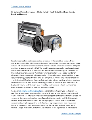 Global Air Volume Controllers Market Research Report