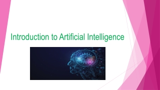 Introduction to Artificial Intelligence