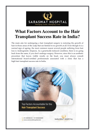 What Factors Account to the Hair Transplant Success Rate in India?