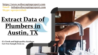 Extract Data of Plumbers in Austin, TX