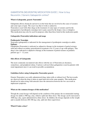 gabapentin