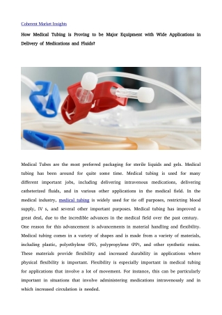 Medical Tubing 2
