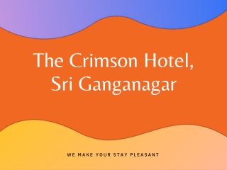 Book Your Room In Best Hotels In Ganganagar