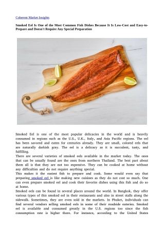 Smoked Eel 2