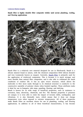 Basalt fiber 2
