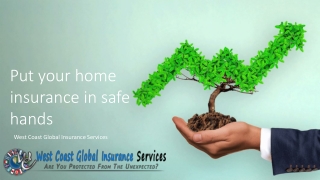 Put your home insurance in safe hands