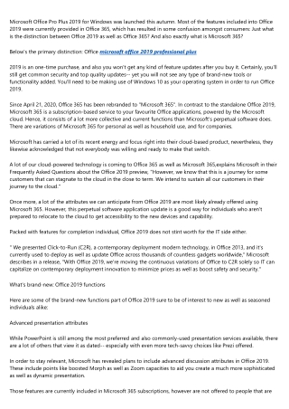 Microsoft Office Professional Plus 2019