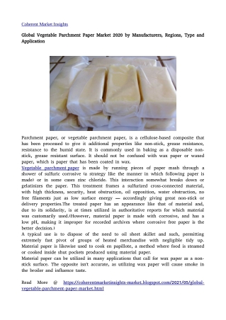 Vegetable Parchment Paper 2