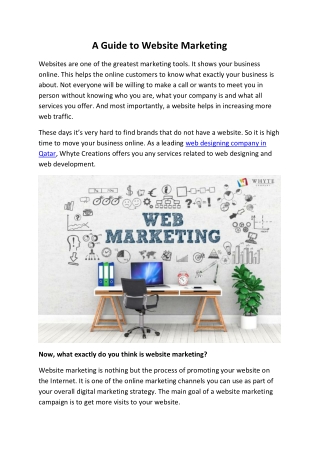 A Guide to Website Marketing