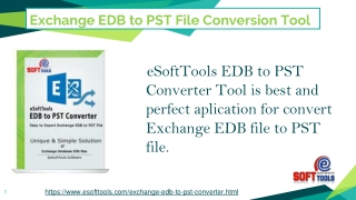 Exchange EDB to PST Conversion Tool