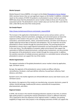 Photoelectric Sensor Market