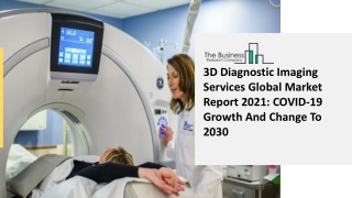 2021 3D Diagnostic Imaging Services Market Size, Growth, Drivers, Trends And For