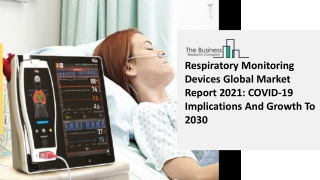 Respiratory Monitoring Devices Global Market Report 2021 COVID-19 Implications And Growth To 2030