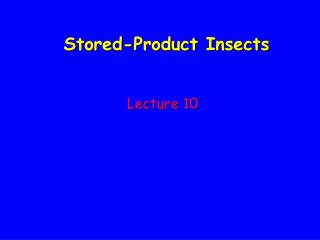 Stored-Product Insects