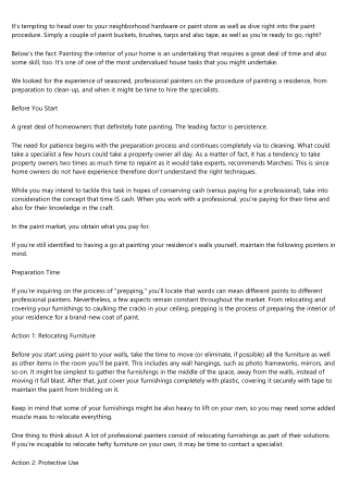 <h>Considering Painting Your Home Yourself? Here Is A  Suggestion About  Do It Y