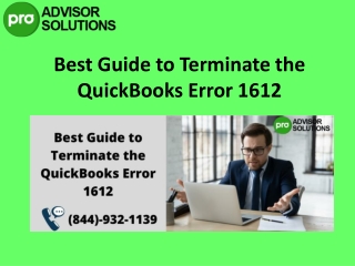 Guide on you can remove QuickBooks error 1612[Unable to update]
