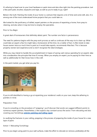 <h> Taking Into Consideration  Repainting Your  Residence Yourself? Here Is A Wo
