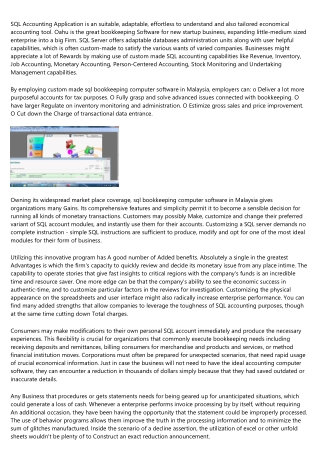 What I Wish I Knew a Year Ago About sql accounting software Malaysia