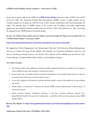 ANPR System Market-PR