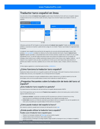 Traductor turco español