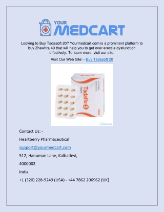 Buy Tadasoft 20 | Yourmedcart.com