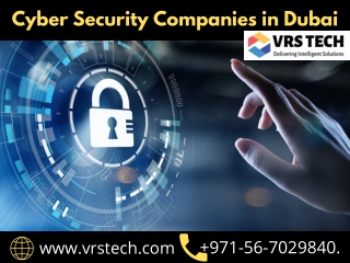 Cyber Security Company in Dubai - Cyber Security Services from vrstech