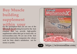 Buy Muscle building supplement within your budget