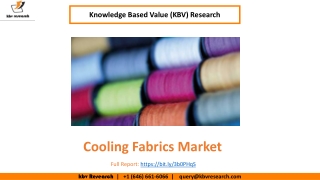 Cooling Fabrics Market Size Worth $3.6 billion by 2026 - KBV Research