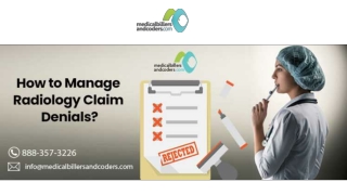 How to manage radiology claim denials?