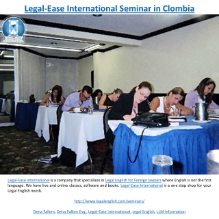 Legal-Ease International Seminar in Clombia