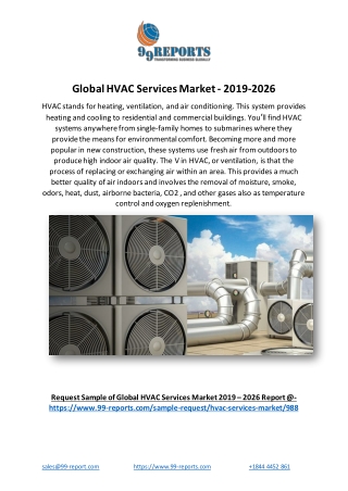 Global HVAC Services Market - 2019-2026