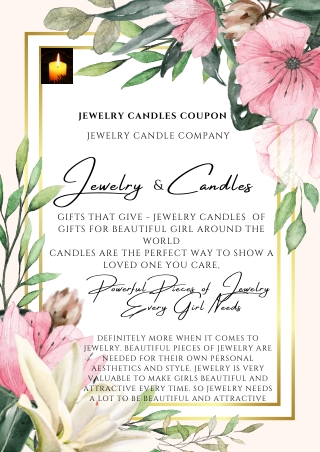 Best Jewelry Candles Coupon | Candles With jewelry Hidden Inside