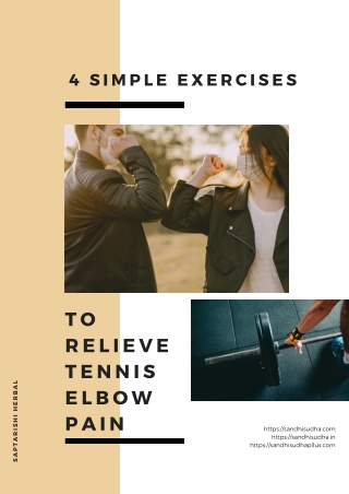 4 Simple Exercises to Relieve Tennis Elbow Pain