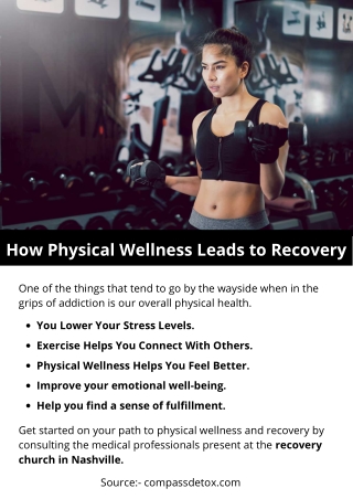How Physical Wellness Leads to Recovery