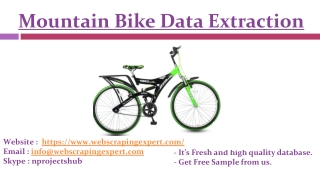 Mountain Bike Data Extraction