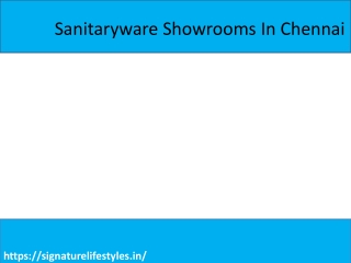 Sanitaryware Showrooms In Chennai