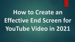 How to make End Screen for YouTube Video - 2021