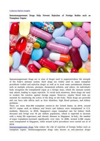 Immunosuppressant Drugs4