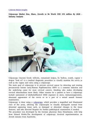 Colposcope Market4