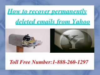 How to recover permanently deleted emails from Yahoo