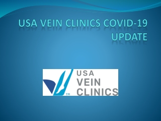 USA VEIN CLINICS COVID-19 UPDATE