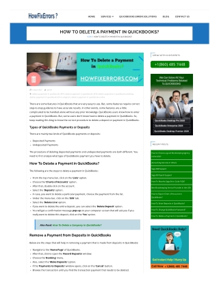 Howtodeleteapaymentinquickbooks