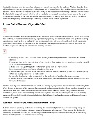 The Advantages Of Vaping Greater Nicotine Degrees Mech Sauce.