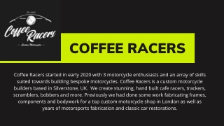 Motorbike Repair Shop in UK - Coffee Racers