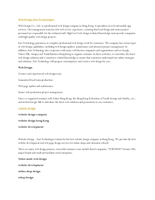 website design