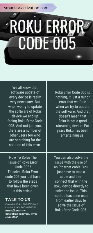 How Can Fix Roku Error Code 005 - Quick Guide