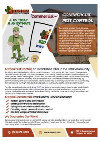 Tucson Rodent Control | Tucson commercial pest control
