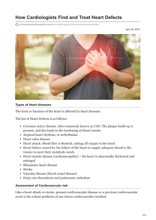 sriramakrishnahospital.com-How Cardiologists Find and Treat Heart Defects